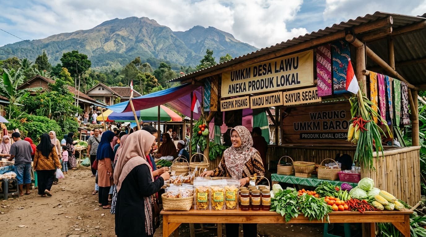 Stan UMKM Produk Hasil Bumi Lokal Desa Milangasri